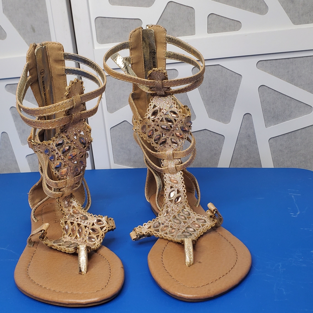 Torrid Gold Strappy Sandals